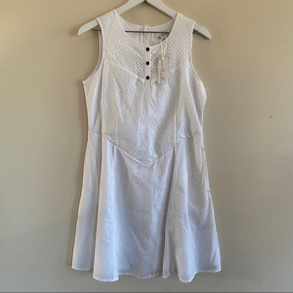 SIMPLY NOELLE Eyelet Patch Sundress Size S/m 8-10